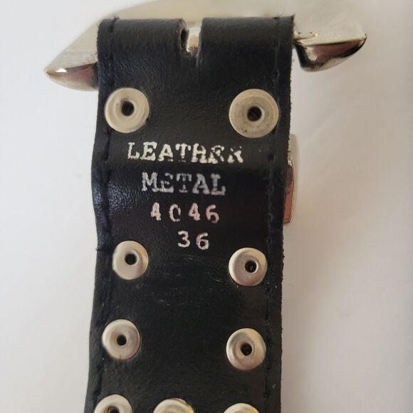 Vintage Art Ornament Metal Leather Women Belt